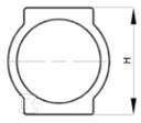 Nypel do przepływomierzy RKPP_T, 1-2" x - N10POR-C7